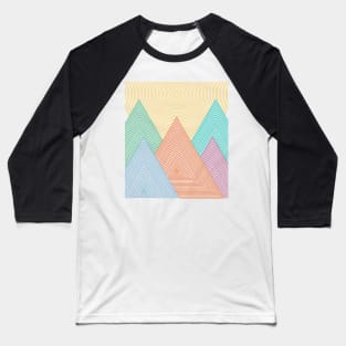 Geometry Mountain Baseball T-Shirt